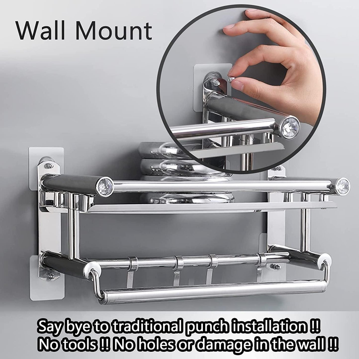 Self Adhesive Wall Hooks (10 Pcs) – Heavy Duty & No-Drill