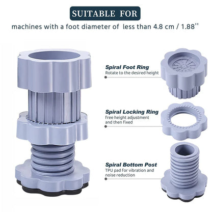 Washing Machine Vibration Pads, Refrigerator Stand (4 Pcs Set)