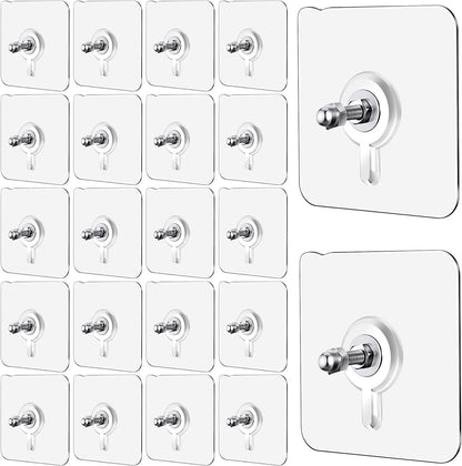 Self Adhesive Wall Hooks (10 Pcs) – Heavy Duty & No-Drill