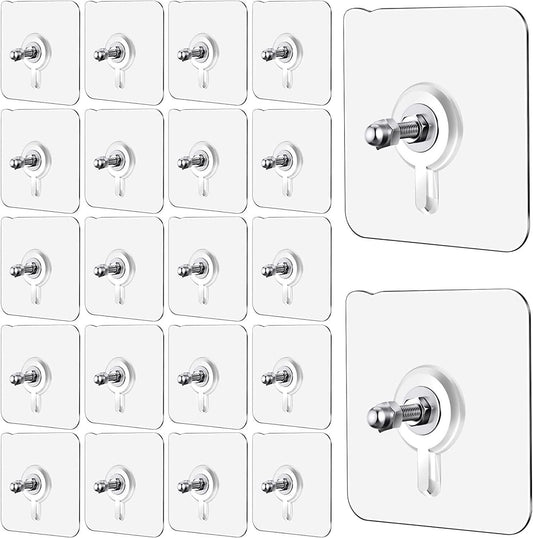 Self Adhesive Wall Hooks (10 Pcs) – Heavy Duty & No-Drill